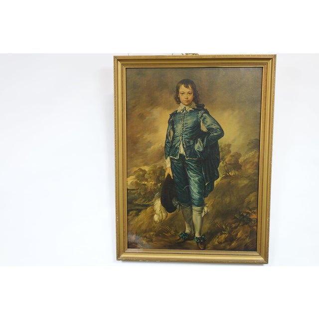 The Blue Boy Print of Original Oil Painting on Canvas For Sale - Image 6 of 8