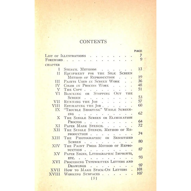 "Silk Screen Methods of Reproduction for Sign Painters" 1935 Zahn, Bert For Sale - Image 4 of 12