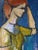 Marie Cofalka Portrait Oil Painting of a Red Headed Woman in Profile For Sale - Image 4 of 5