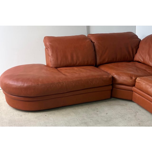 Modular 5 piece sectional sofa produced by Italian luxury furniture brand Gyform. total width is 155" total High 31" Total...