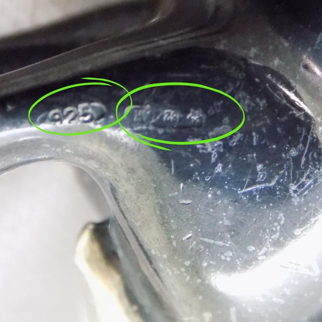 Silver Vintage Italian Handmade Genuine Sterling Silver 925 Saturno Brand Deer Figurine Sculpture For Sale - Image 8 of 10