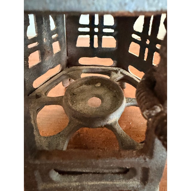 Japanese Cast Iron Pagoda Candle Holder Lantern For Sale In Savannah - Image 6 of 10