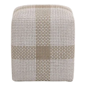 Cross Accent Cube Taupe Stripe