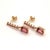 Red Rubellite Tourmaline Ruby Earrings 14k Gold 1.25 TCW Certified For Sale - Image 8 of 18