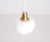 1950s Vintage Brass and Glass Ceiling Lamp by Hans Bergström, 1950s For Sale - Image 5 of 8
