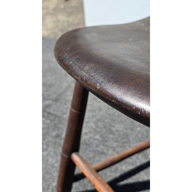 Antique Arrow Back Windsor Brown Childs Side Chair ~ French Country 2of2 For Sale - Image 13 of 18