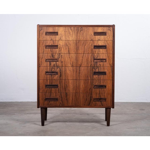 Wood Rosewood Chest of Drawers by Børge Seindal for P. Westergaard, Denmark, 1960s For Sale - Image 7 of 10