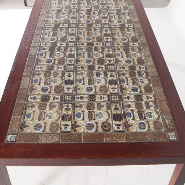1970s Coffee Tables in Rosewood and Ceramic, 1970s, Set of 3 For Sale - Image 5 of 18
