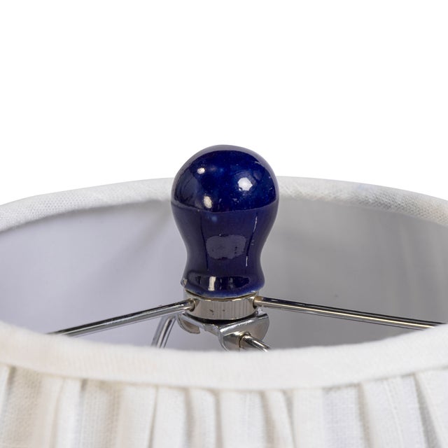 2020s Diana Blue & White Chinoiserie Table Lamp For Sale - Image 5 of 7