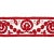 Contemporary Sample - Schumacher Ashbury Tape in Red For Sale - Image 3 of 3