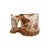 1990s Signed Artisan Wheel Thrown Rustic Textured Stoneware Mug For Sale - Image 4 of 6
