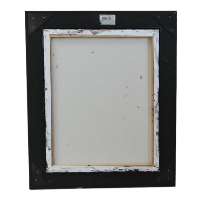 Original Red Folk Art Chicken Hen Painting by Ruth Arenz Including the Antiqued Gold Wood Fame For Sale - Image 4 of 5