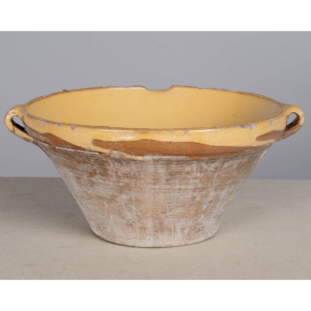 Early 20th Century French Yellow Glazed Terracotta Tian or Grésale Bowl For Sale - Image 5 of 11