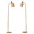 Brass Floor Lamps from Bergboms, Sweden, 1960s, Set of 2 For Sale - Image 9 of 9