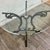 Vintage Hollywood Regency Style Wrought Iron and Glass Center Breakfast Table For Sale - Image 9 of 12