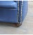 Animal Skin Blue Leather Armchair, 1960s For Sale - Image 7 of 8
