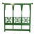Chinoiserie Fretwork Headboard by Raymond Sobota for Century Furniture Reimagined in Emerald Green For Sale