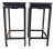 Pair of Elm Wood Side Tables For Sale
