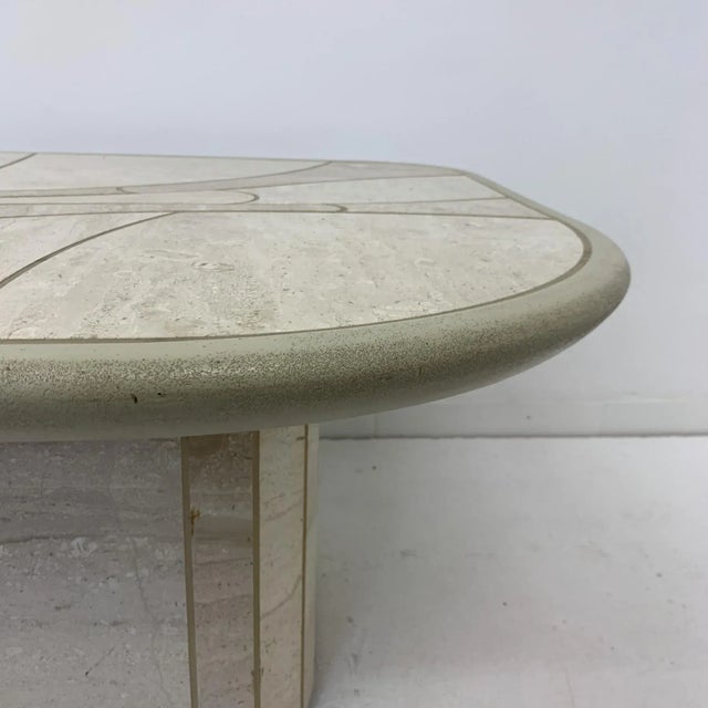 Mid-Century Travertine Coffee Table, 1970s For Sale - Image 10 of 11