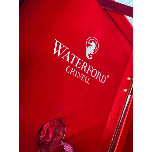Late 20th Century Waterford Twelve Days of Christmas Partridge Flutes With Boxes, Set of Two For Sale - Image 9 of 12