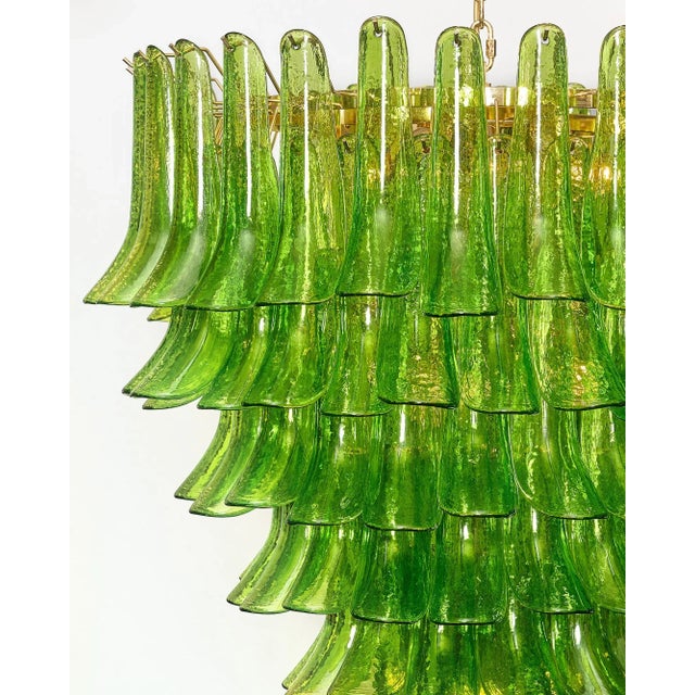 Green Green Murano Glass “Selle” Chandelier For Sale - Image 8 of 10
