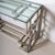 1980s Late-20th Century Hollywood Regency Style Metal and Glass Consoles For Sale - Image 5 of 10