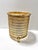 Art Nouveau Vintage Hollywood Regency Gold Filigree Wastebasket – Bamboo Style Footed Trash Bin For Sale - Image 3 of 12