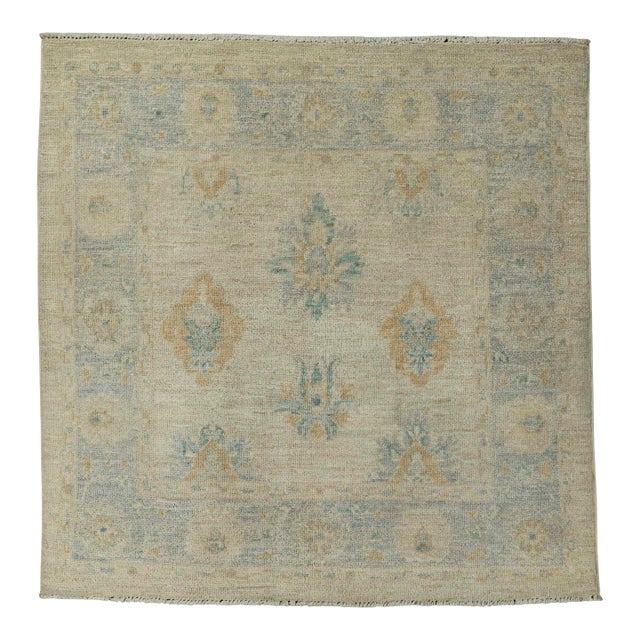 Oushak Square Rug 3'2" x 3'2" #21350 For Sale