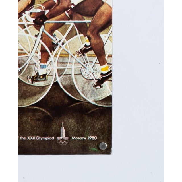 1980s Moscow Cycling Olympic Poster, Spain, 1980s For Sale - Image 5 of 9