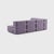 Contemporary Curt Modular Set - Flexible Small Corner Sofa - Dama - 0039 (Lilac) by Ambivalenz, Set of 9 For Sale - Image 3 of 5