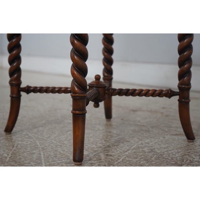 Maitland Smith Mahogany End Table Stand For Sale - Image 10 of 14