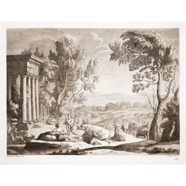 After Claude Lorrain, Liber Veritatis, Original Etching, 1815 For Sale