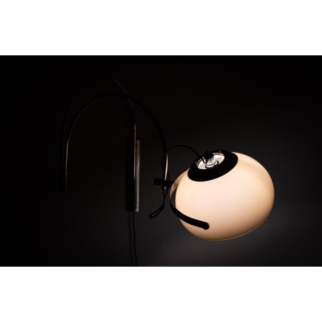 Space Ace Double Arc Wall Lamp from Dijkstra Lampen, 1970s For Sale - Image 3 of 11