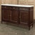 French French Louis XVI Carrara Marble Top Mahogany Buffet in the Maison Jansen Style, Mid-Century For Sale - Image 3 of 18