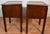 Traditional 1940 Pair of Regency Style Mahogany Lather Top Night Stands Bedside Tables For Sale - Image 3 of 11