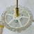 1970s Small Circular German Mid-Century Modern Ice Glass Chandelier / Pendant, 1970s For Sale - Image 5 of 12