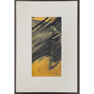 Don Ahn, Gestural Abstraction, Miniature Abstract Expressionist Korean Modernist Painting, 2004 For Sale