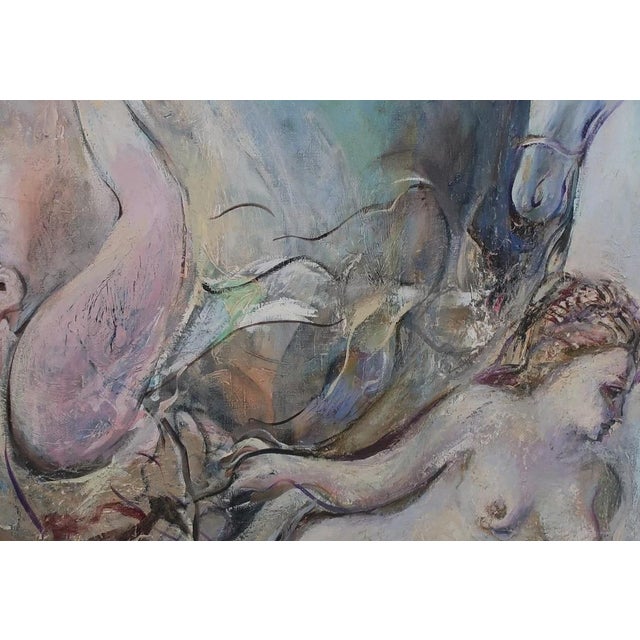 Contemporary Ukrainian Avant-Garde Oil Painting: "Horsewoman" by Z.N. Zoya Lerman For Sale - Image 6 of 6