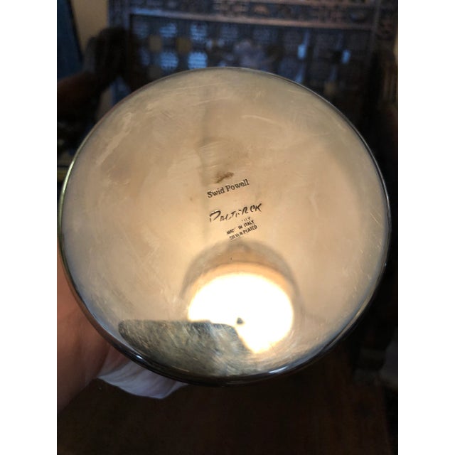Swid Powell C. 1985 Swid Powell & David Palterer Silverplate Candlestick For Sale - Image 4 of 5