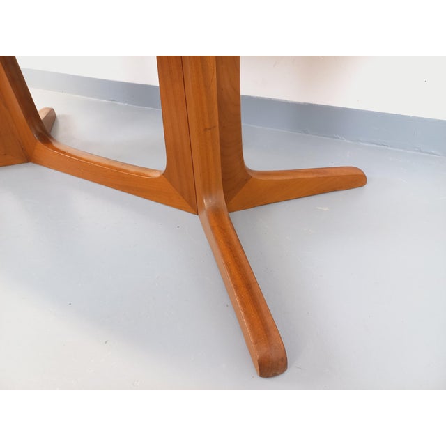 Vintage Oval Extendable Dining Table in Teak from Baumann, 1960s For Sale - Image 11 of 18