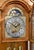 Howard Miller Oak Grandfather Clock Moon Dial Triple Chime Floor Tall Case For Sale - Image 9 of 17