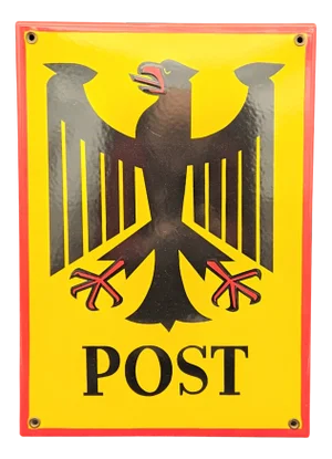 Enamelled Post Advertising Sign, 1950s-1960s