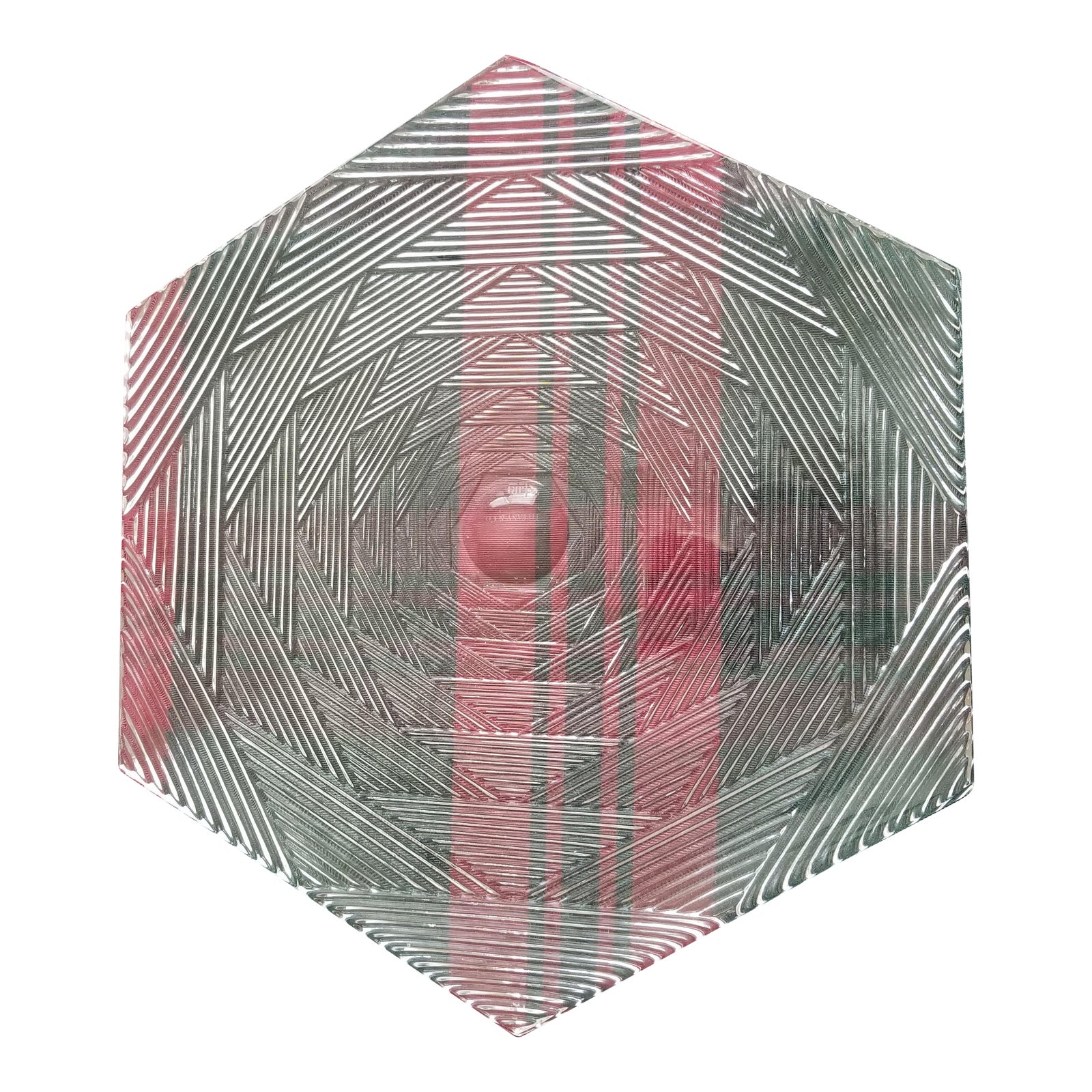 Vintage Tiffany Co Hexagon Shaped Crystal Platter Signed By J Reidel Chairish