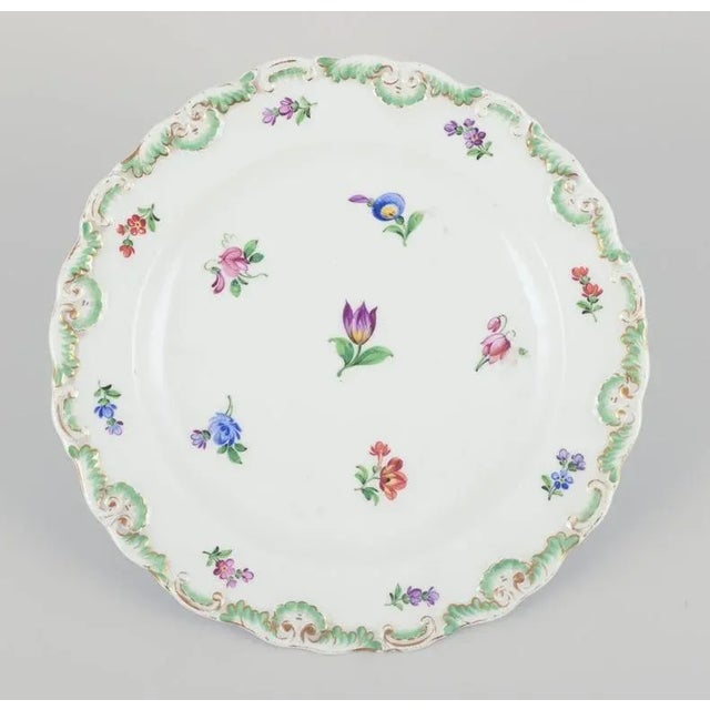 19th Century Antique Porcelain Plates, Meissen, Germany, Set of 4 For Sale - Image 3 of 7