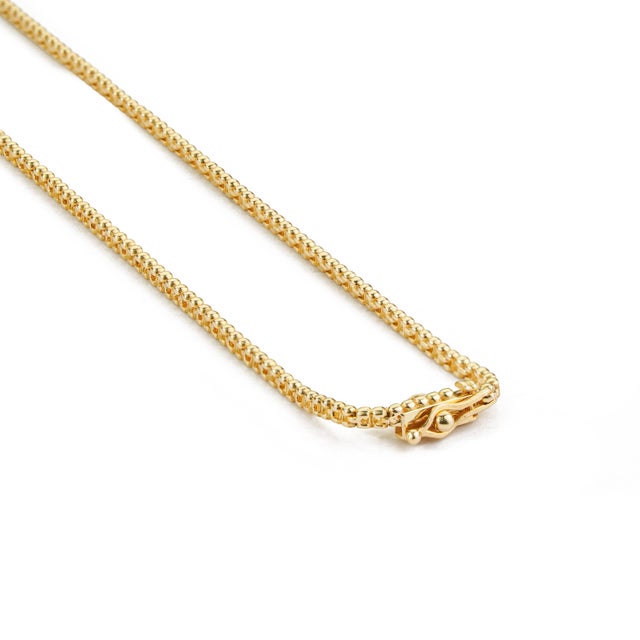1.17ct Round Brilliant Diamond Tennis Necklace in 18k Yellow Gold- 18 Inch For Sale - Image 9 of 16