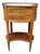 French Louis XVI Revival Walnut Bouillotte Side Table With Marble Top For Sale