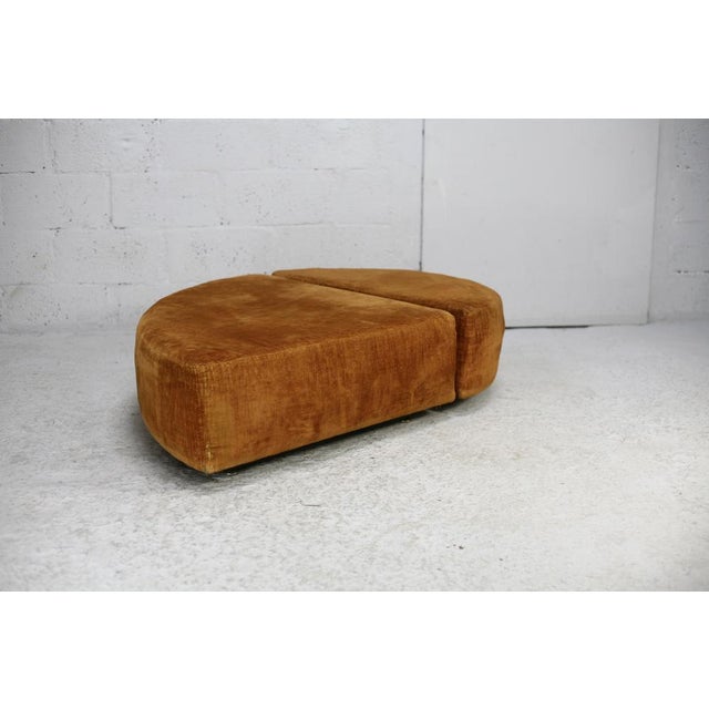 Set of Velvet Poufs, 1970s For Sale - Image 11 of 17