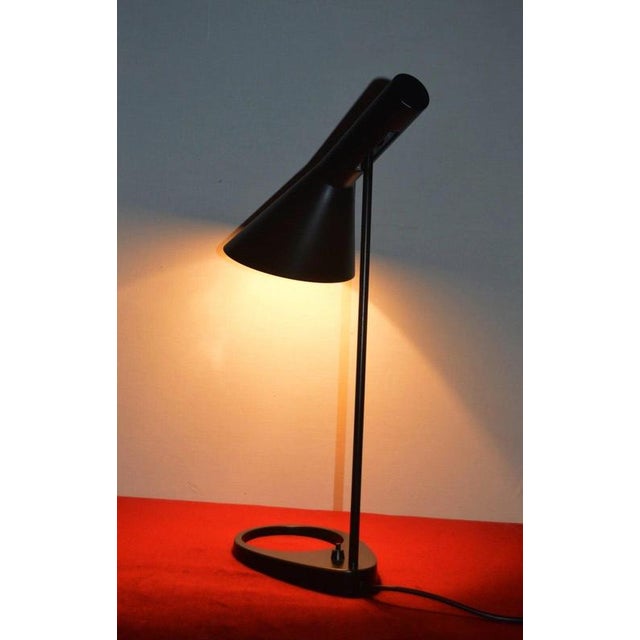 Black AJ Table Lamp by Arne Jacobsen for Louis Poulsen, Denmark, 1960s For Sale - Image 13 of 18