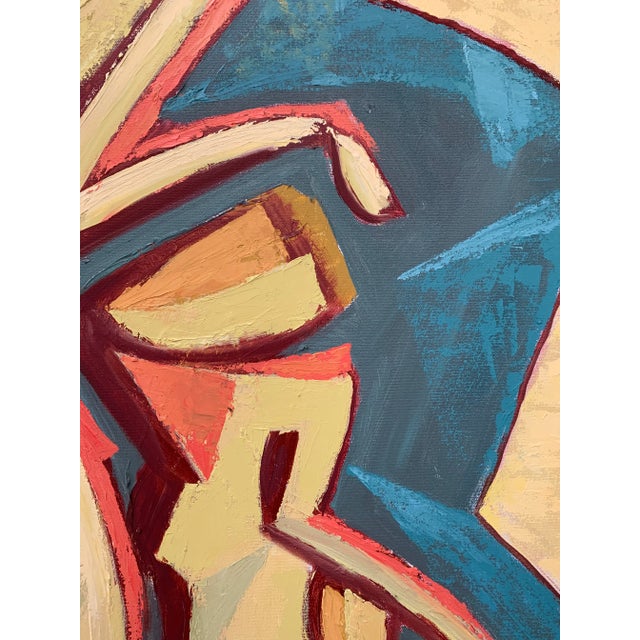 "Siblings" Contemporary Original Expressionist Figurative Oil Painting by Thom Evans For Sale - Image 4 of 12