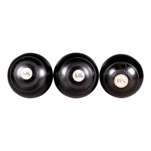 Antique Monogrammed Bone Inlaid English Lawn Balls C.1900